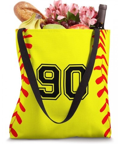 Softball Jersey Number 90 Ninety No 90 Game Play Fun Tote Bag $11.80 Totes