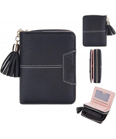 Leather Women's Wallets with RFID Blocking,Zipper Coin Purse Fashion Printing Multi-Card Wallet Wallet, Ultra-Thin Casual Clu...