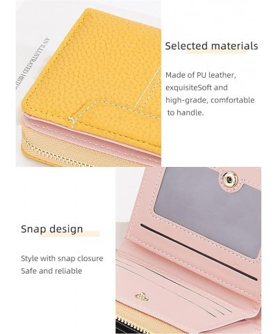 Leather Women's Wallets with RFID Blocking,Zipper Coin Purse Fashion Printing Multi-Card Wallet Wallet, Ultra-Thin Casual Clu...