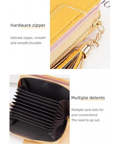 Leather Women's Wallets with RFID Blocking,Zipper Coin Purse Fashion Printing Multi-Card Wallet Wallet, Ultra-Thin Casual Clu...