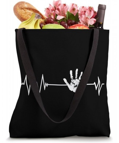 Early Intervention Hand Heartbeat Apparel EI Specialist Tote Bag $13.50 Totes