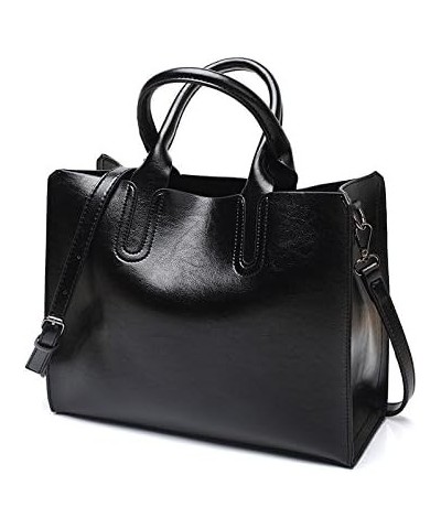 Hobo Bags for Women PU Leather Handbags Shoulder Top Handle Bag with Detachable Strap Black Black $28.28 Totes