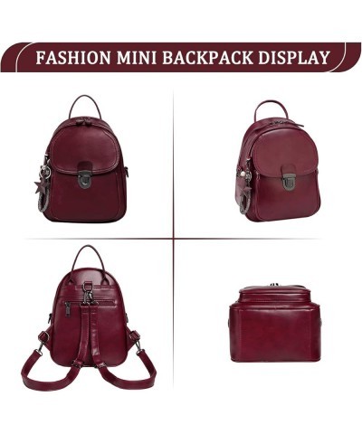 Mini Backpack Purse for Women, 9.65" Cute Small Convertible Purse 3 Ways to Carry Ladies Fashion Casual Travel Daypack with D...