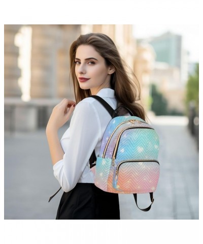 Backpack Purse for Women Fantasy Stars Unicorn, Mini Fashion Backpack Abstract Bling Lightweight Casual Daypack Shoulder Bag ...