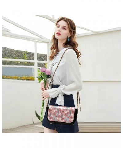 Colorful Pastel Flower Waterproof Crossbody Bag for Women Beauty Small Shoulder Bags with Adjustable Strap Sport Sling Bag $1...