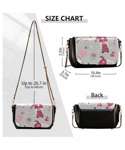 Crossbody Bags for Women Trendy Women's Black Shoulder Bag Small PU Leather Flap Cross Body Bag Handbags Pattern16 $17.62 Cro...