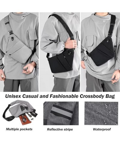 Anti Theft Travel Bag - Fashion Crossbody Bag for Men Women Sling Backpack Tactical Chest Shoulder Bag with 5 Pockets Purple ...