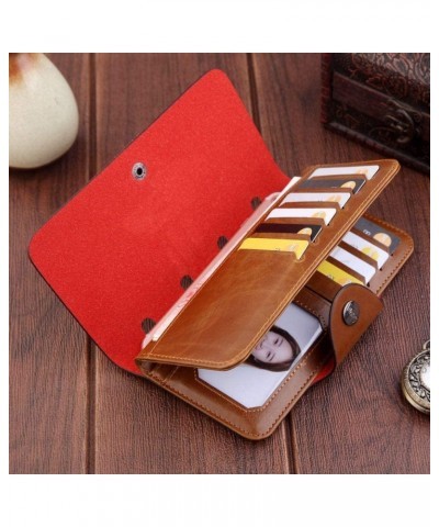 Men's wallet wallet men multifunctional dollar clip leather long retro suit bag (Color : Long 501) Long 501 $38.77 Wallets