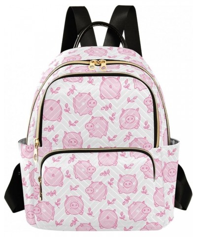 Mini Backpack Purse for Women Lightweight Girls Small Size Cute Pink Pig Leaves School Teens College Traveling Small $16.82 B...