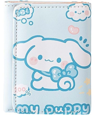 Kawaii Tri-Fold Wallet Anime Cute Coin Purse Women'S Wallet With Id/Photo Window Card Storage Wallet( Purple ) Blue $7.96 Wal...