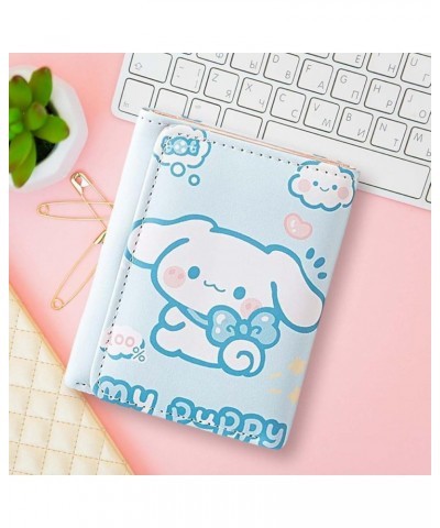 Kawaii Tri-Fold Wallet Anime Cute Coin Purse Women'S Wallet With Id/Photo Window Card Storage Wallet( Purple ) Blue $7.96 Wal...