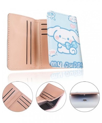 Kawaii Tri-Fold Wallet Anime Cute Coin Purse Women'S Wallet With Id/Photo Window Card Storage Wallet( Purple ) Blue $7.96 Wal...