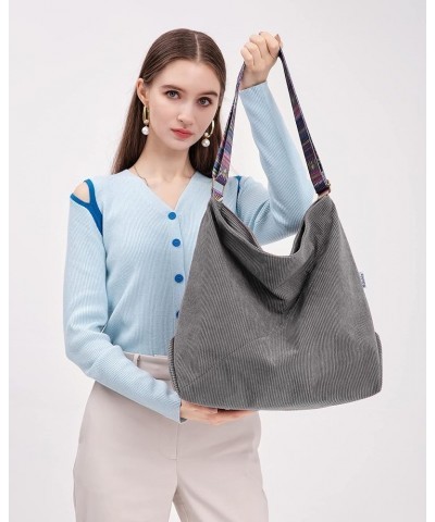 Tote Bag Women Large Crossbody Bag Stylish Handbag for Women Corduroy Hobo Bag Fashion shoulder Bag Purse Black $13.23 Totes