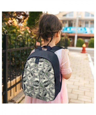 US Dollars Pattern Funny Backpack Small Casual Daypack Purse Travel Bag with Adjustable Strap Cute Print Blue-style $18.01 Ba...