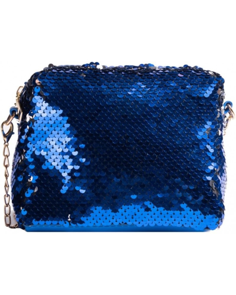 Sequin Purse Y2k Purse Sliver Purse Crossbody Purses for Women Trendy Y2k Bag Sliver Bag (Blue) Blue $13.67 Crossbody Bags