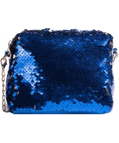 Sequin Purse Y2k Purse Sliver Purse Crossbody Purses for Women Trendy Y2k Bag Sliver Bag (Blue) Blue $13.67 Crossbody Bags