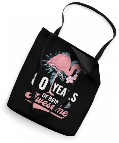 Awesome Flamingo 80th Birthday Tropical Aesthetic Tote Bag $11.87 Totes