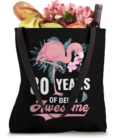 Awesome Flamingo 80th Birthday Tropical Aesthetic Tote Bag $11.87 Totes