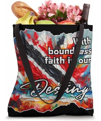 BoundlessFaithInOurDestiny AntiRacism Inclusion TriniCulture Tote Bag $17.39 Totes