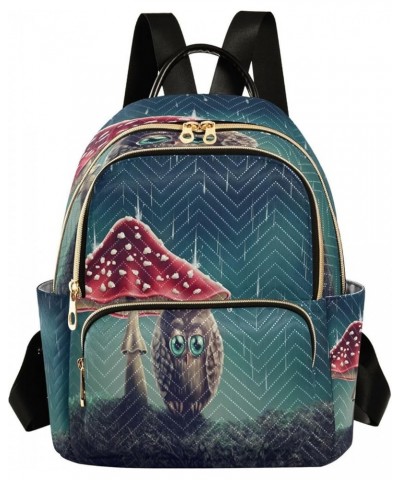 Cartoon Forest Mushrooms Women Backpack Purse Ladies Fashion Shoulder Bag Daypack Travel Bag 10L Multicolor14 Small $17.84 Ba...