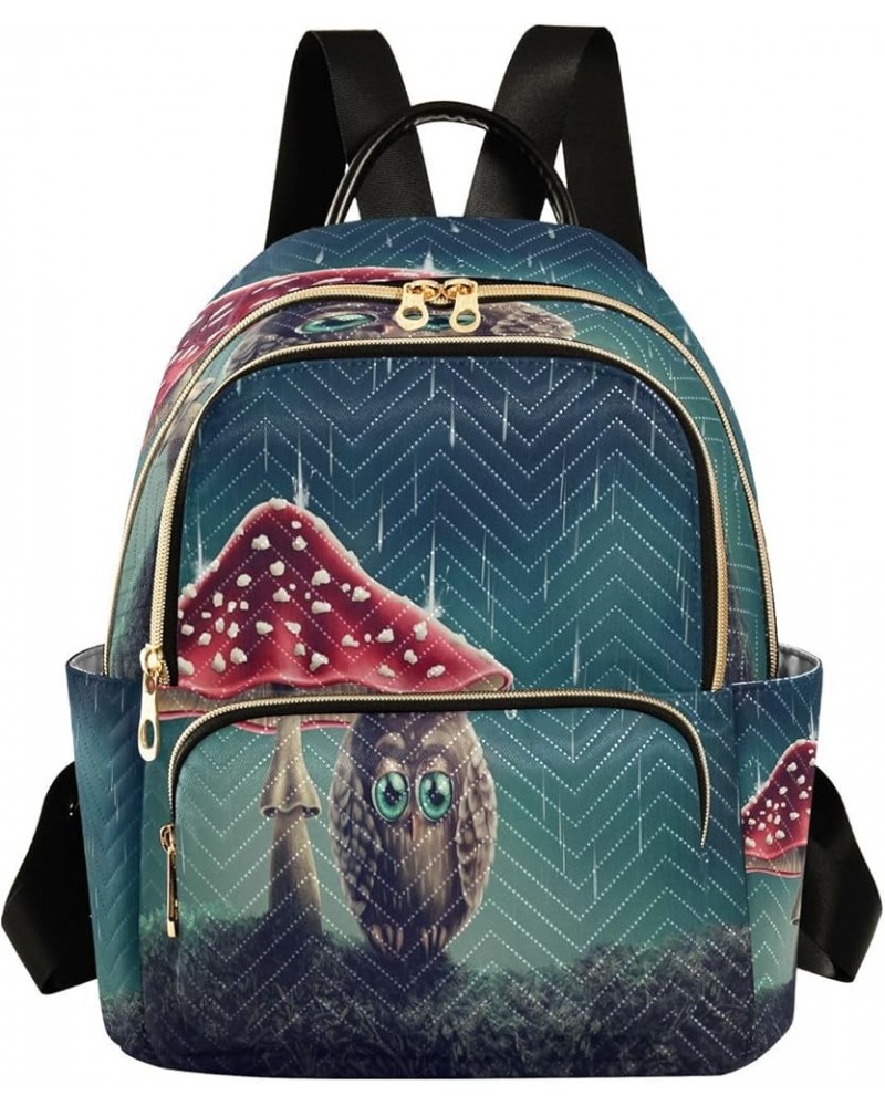 Cartoon Forest Mushrooms Women Backpack Purse Ladies Fashion Shoulder Bag Daypack Travel Bag 10L Multicolor14 Small $17.84 Ba...