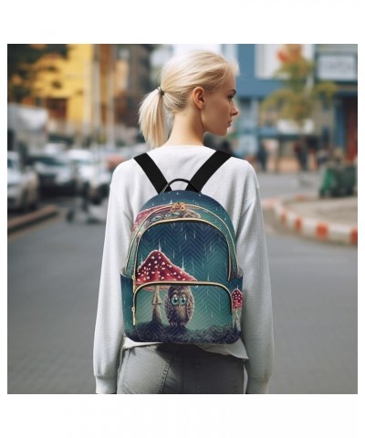 Cartoon Forest Mushrooms Women Backpack Purse Ladies Fashion Shoulder Bag Daypack Travel Bag 10L Multicolor14 Small $17.84 Ba...