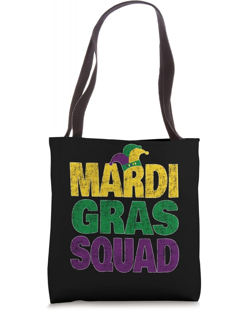 Retro Mardi Gras Squad - Matching Family Mardi Gras Party Tote Bag $11.67 Totes