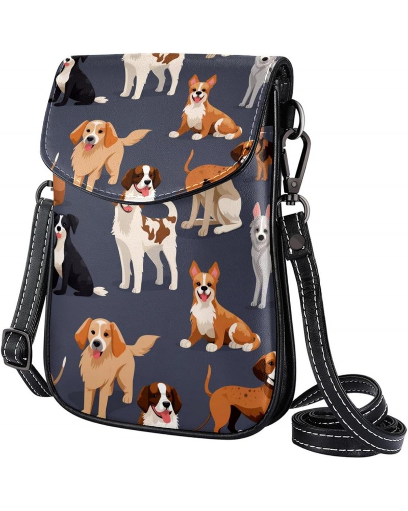 Crossbody Bags for Women,Crossbody Bag Men,Small Sling Bag,All Kinds of Dogs,Crossbody Purse $11.75 Crossbody Bags