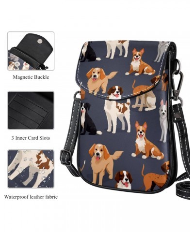 Crossbody Bags for Women,Crossbody Bag Men,Small Sling Bag,All Kinds of Dogs,Crossbody Purse $11.75 Crossbody Bags