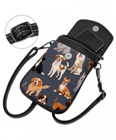 Crossbody Bags for Women,Crossbody Bag Men,Small Sling Bag,All Kinds of Dogs,Crossbody Purse $11.75 Crossbody Bags