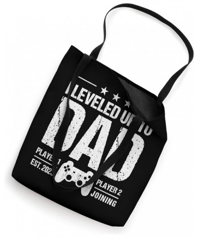 I Leveled Up To Dad Est 2023 - Funny New Dad Gamer Vintage Tote Bag $14.00 Totes