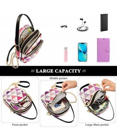 Mustache Beard Face Stylish Women Crossbody Bag, Three Zip Compartments, Versatile & Durable, Cross Body Bag Women Travel Tri...