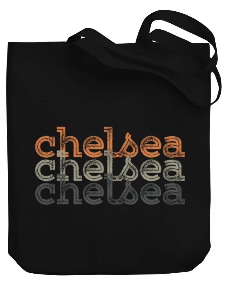 Chelsea repeat retro Canvas Tote Bag 10.5" x 16" x 4 $20.79 Totes