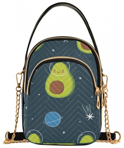 Avocado Space Crossbody Bags for Women Crossbody Tote Bag Fashion Tote with Chain Strap for Women Travel $13.25 Totes