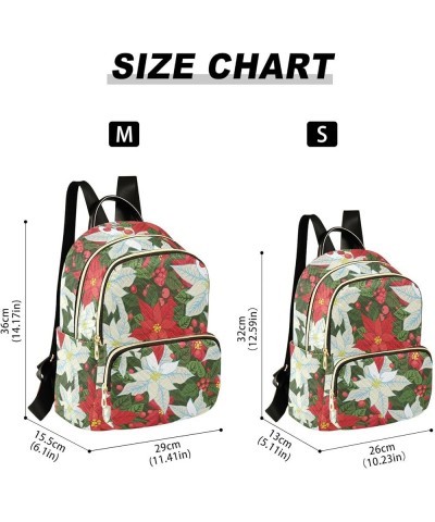 Red White Flowers Backpack Purse for Women Fashion Small Mini Backpack Daypacks Purse Back Pack Weekend Bag,S Small $15.50 Ba...