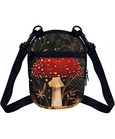 Crossbody Bag Women Men Kids Teens Cross Body Bag Messenger Bags Shoulder Bag Mushroom Red $10.44 Crossbody Bags