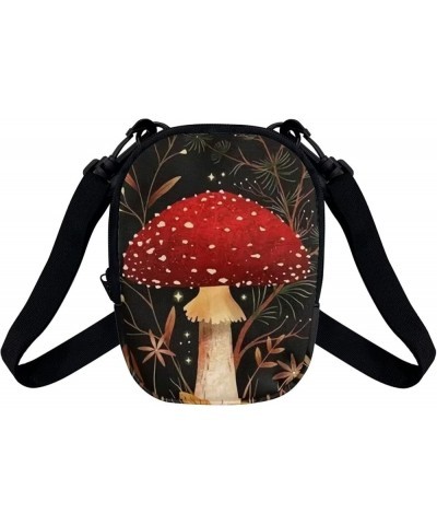 Crossbody Bag Women Men Kids Teens Cross Body Bag Messenger Bags Shoulder Bag Mushroom Red $10.44 Crossbody Bags