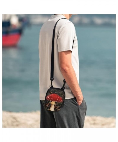 Crossbody Bag Women Men Kids Teens Cross Body Bag Messenger Bags Shoulder Bag Mushroom Red $10.44 Crossbody Bags