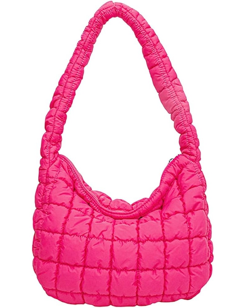 Quilted Puffer Tote Bags for Women Lightweight Quilted Padding Shoulder Bag Satchel Handbag Zip Puffer Bag Green S-rosered $1...