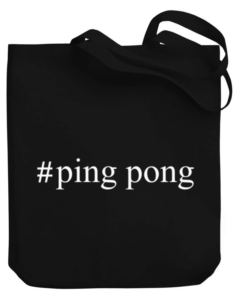 Ping Pong Hashtag Canvas Tote Bag 10.5" x 16" x 4 $21.19 Totes