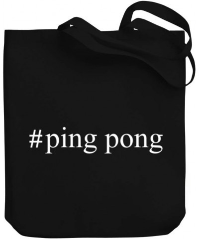 Ping Pong Hashtag Canvas Tote Bag 10.5" x 16" x 4 $21.19 Totes