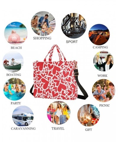 Chic Sweet Hearts Valentines Day Handbag Crossbody Tote Bag for Gym Multi $15.67 Totes