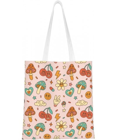 Mushrooms Single Shoulder Fashion Canvas Tote Shopping Bags Handbags For Men And Women Mushrooms19 $10.73 Totes