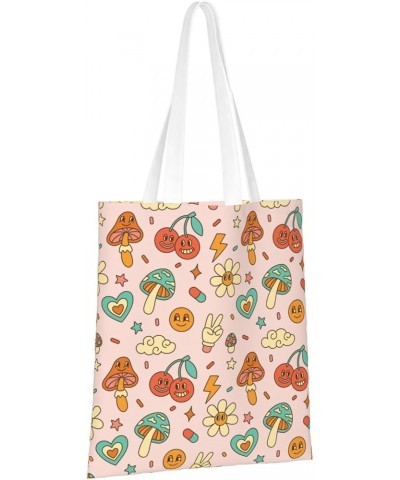 Mushrooms Single Shoulder Fashion Canvas Tote Shopping Bags Handbags For Men And Women Mushrooms19 $10.73 Totes