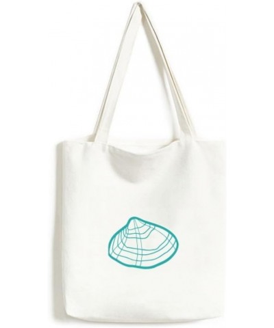 Marine Life Scallop Green Illustration Tote Canvas Bag Shopping Satchel Casual Handbag $12.71 Totes