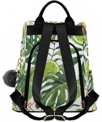 Backpack Purse for Women Fashion Travel Anti-theft Green Tropical Avocado Daypack Casual Shoulder Bag Medium Size $21.37 Back...