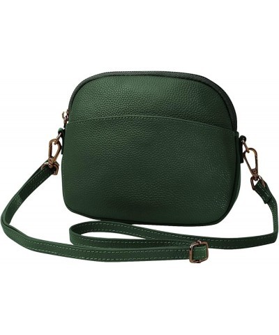 Women Shoulder Bags Genuine Leather Purse Lightweight Satchel for Sport Work Hiking Shop Crossbody Bag Green Green $33.16 Totes