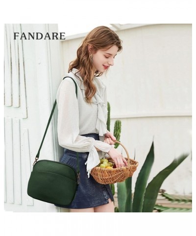 Women Shoulder Bags Genuine Leather Purse Lightweight Satchel for Sport Work Hiking Shop Crossbody Bag Green Green $33.16 Totes