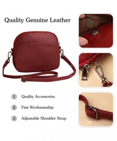 Women Shoulder Bags Genuine Leather Purse Lightweight Satchel for Sport Work Hiking Shop Crossbody Bag Green Green $33.16 Totes