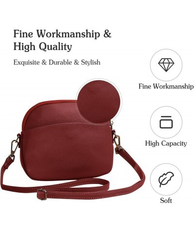 Women Shoulder Bags Genuine Leather Purse Lightweight Satchel for Sport Work Hiking Shop Crossbody Bag Green Green $33.16 Totes